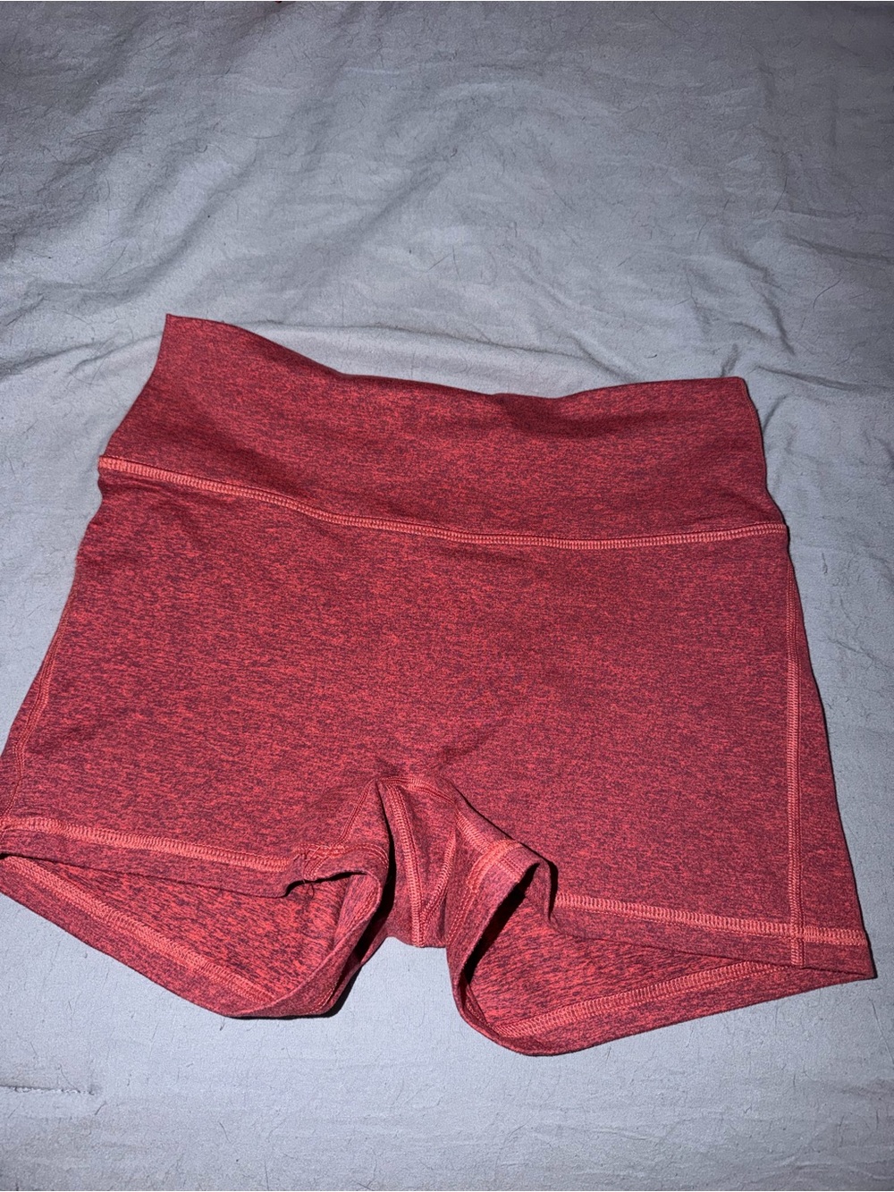 Fleo Red High-Rise Bike Shorts